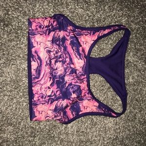 Pink & purple marble sports bra!